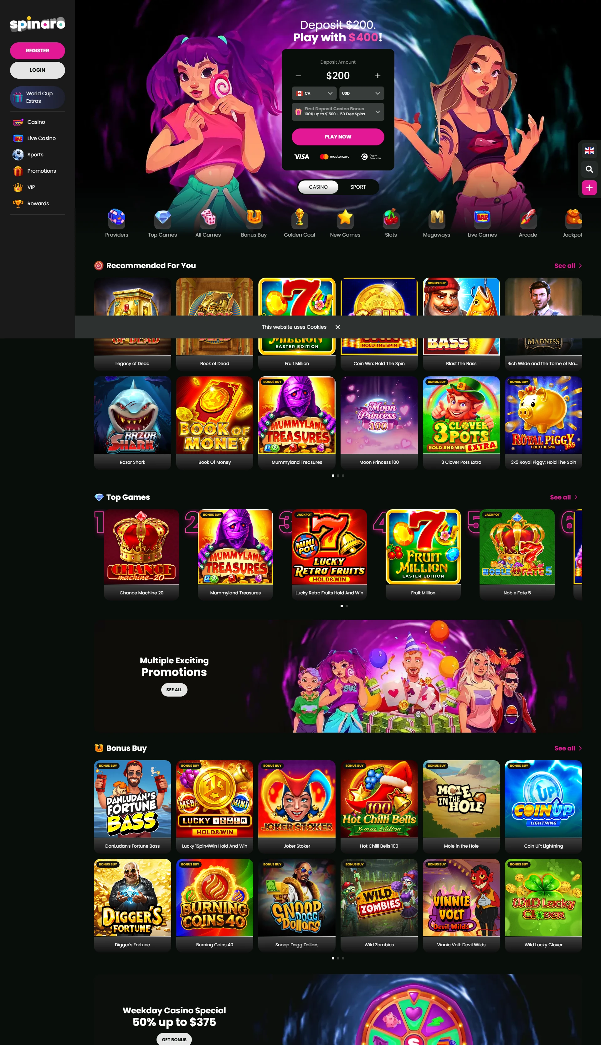 spinaro Casino επίσημη αρχική σελίδα